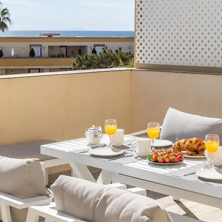 公寓 Romana Playa - Beachfront Complex Elviria 马尔韦利亚